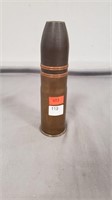 Engraved Empty Artillery Shell with Projectile