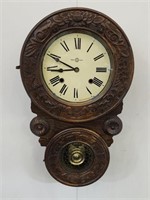 Beautiful Ornate Clock with Key 20" high