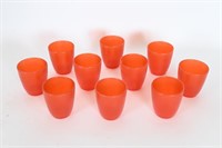 Orange Plastic Tumblers