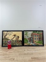 Framed paintings of nature