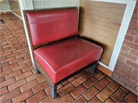 Vintage Red Restaurant Booth