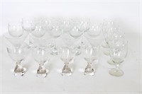 Crystal/Glass Stem - Deco Liqueur,  Martini, Wine