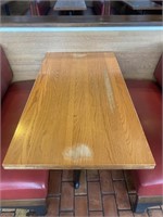 Oak Top Restaurant Table