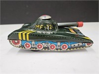 MF721 Char Military Tin Litho Friction Tank Works