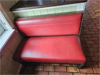 Vintage Red Restaurant Booth