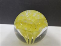 Beautiful Unmarked Glass  Paperweight