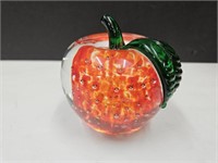 Lenox Glass  Apple Paperweight