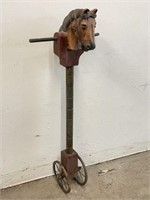 Vintage Stick Horse on Wheels