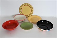Multi-Color Serving Plates & Bowls- Pier 1, Vietri