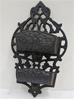 Cast Iron Wall Mount Match Holder See Makers Mark