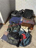 Assorted Duffel Bags, Book Bags, Rugs Etc.