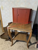 End Table, Small Corner Cabinet, Parts Sewing