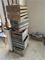 Assorted Vintage Fruit Crates