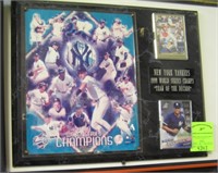 NY Yankees 1999 World Series wall plaque
