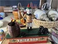 New Cast Trick Dog Bank w/ Box