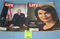 Pair of vintage LIFE magazines