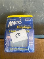 Mack’s ear plugs 6 pair double pack