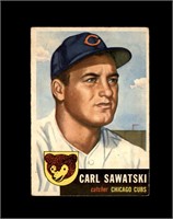 1953 Topps #202 Carl Sawatski VG to VG-EX+