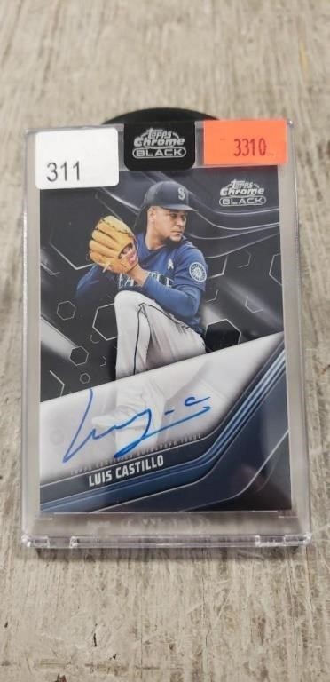 (1) Luis Castillo Autographed Baseball Card