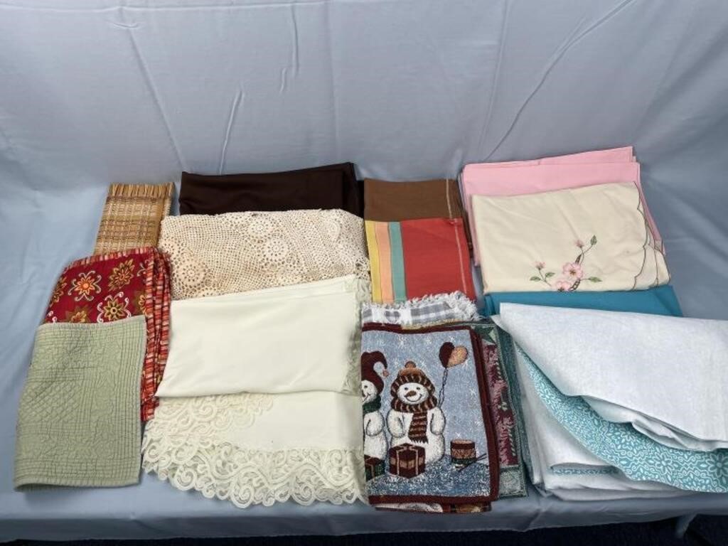 Table Cloths, Placemats, Napkins