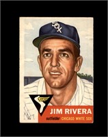 1953 Topps #156 Jim Rivera EX to EX-MT+