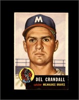 1953 Topps #197 Del Crandall EX to EX-MT+