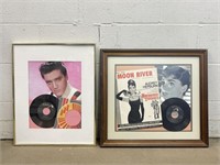 Elvis & Audrey Hepburn Framed Memorabilia