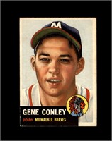 1953 Topps #215 Gene Conley EX to EX-MT+