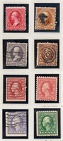 1898-1916 USA Postage Collection 6 Pages 8 Stamps