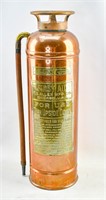 Vintage WD Allen Copper & Brass Fire Extinguisher