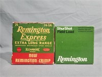 Ammo: Remington 20 Gauge Field Load, Remington 16