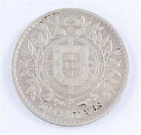 1912 Portugal 50 Centavos Coin