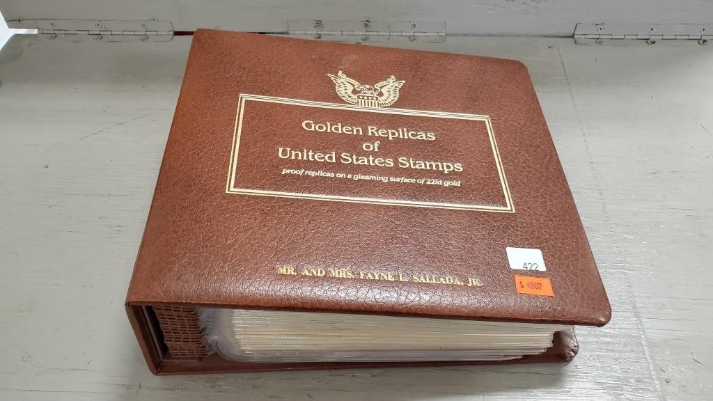 "Golden Replicas of United States Stamps"