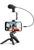 Acuvar Vlogging Kit with Light and Microphone