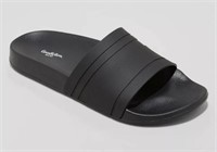 (9) Men's Black Sandals