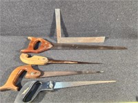 Hand Saws and Corner Square