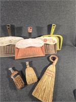 Vintage Dust Pans and Hand Brooms