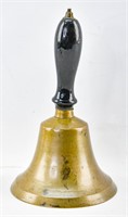 Handled Brass Toned Dinner Bell