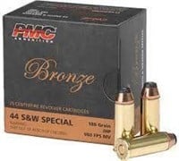 Fifty (50) Cartridges: PMC BRONZE 44 S&W SPECIAL