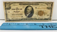 1929 Richmond VA $10 Bill