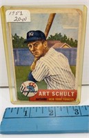 1953 Topps Art Schult #167 Baseball Card