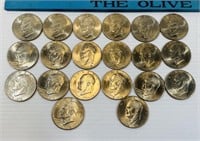 (20) Bicentennial Eisenhower Dollars