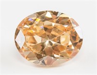 6.20 ct Oval Cut Golden Zircon Gemstone GGL