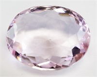 87.50ct Oval Cut Pink Amethyst GGL Certificate