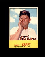 1963 Topps High #491 Harry Craft EX to EX-MT+