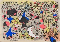 WC paper Signed Joan Miro Exposicion Homenaje 1983