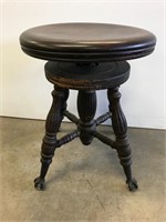 Another mahogany adjustable piano stool