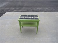 Outdoor Wood and Tile Table - Very Nice