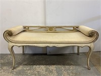 French style rolled arm bench