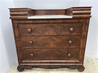 Victorian dresser with marble top marble top and